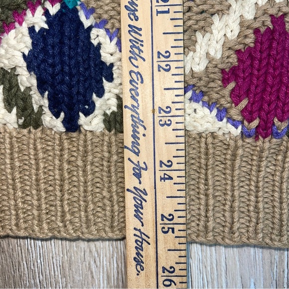 Vintage Peck & Peck Women’s Hand Knit Coogie Style Sweater Collared Shoulder Pad - Picture 11 of 12